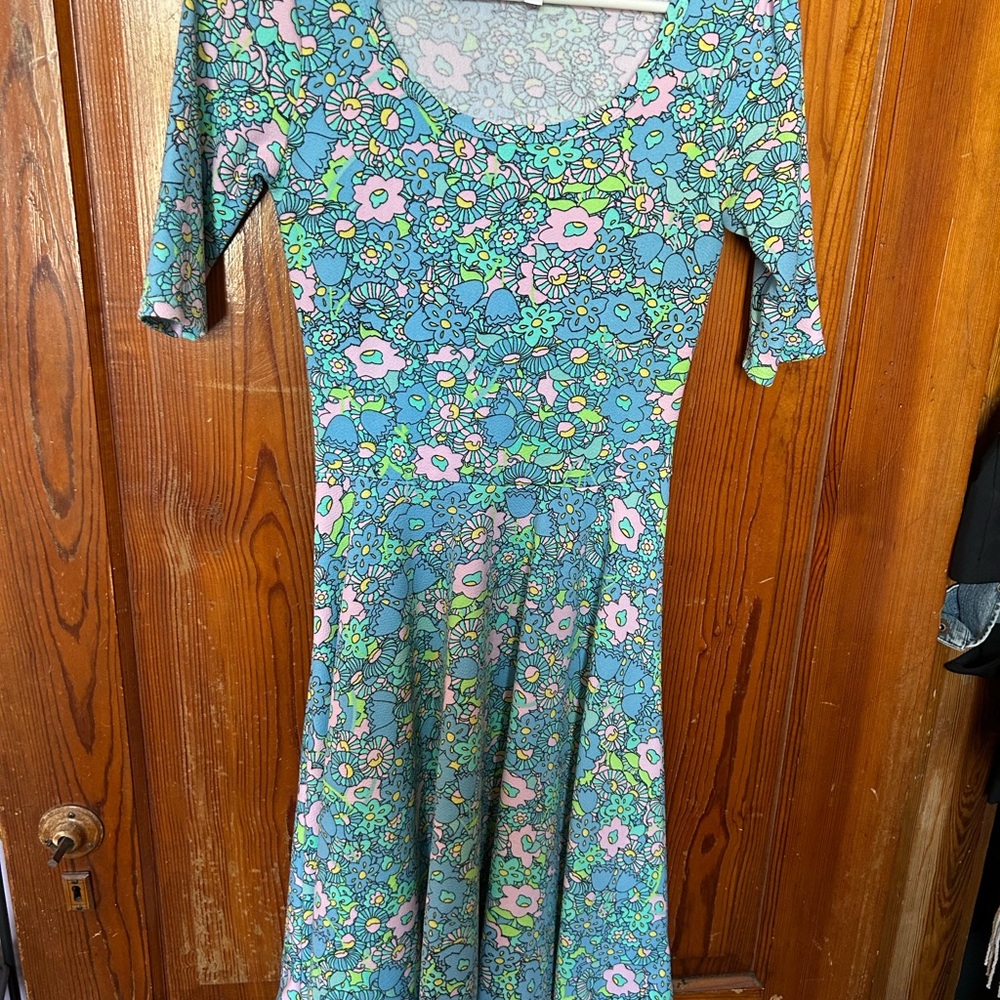 Floral Blue Dress